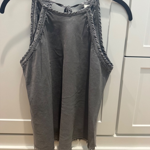 Cloth & Stone Val Halter Blouse in Carbon by Anthropologie - Picture 4 of 8